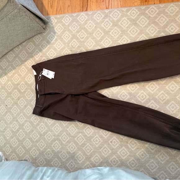 NWT mango catherin culotte high rise jeans brown size 8 - Picture 5 of 5